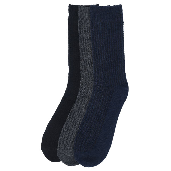 Men's Textured Knit Wool Blend Socks by GaaHuu™ (3-Pair) product image
