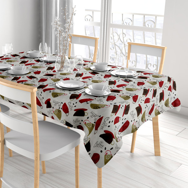  Waterproof Printed Flannel Back Vinyl Tablecloth (3-Pack) product image