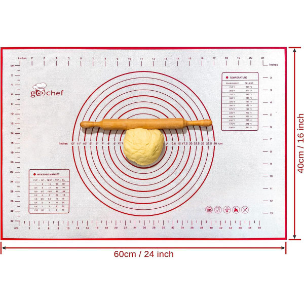 GooChef™ Non-Stick Silicone Pastry Baking Mat, 16 x 24-Inch by Renewgoo® product image