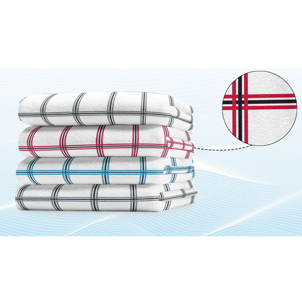 Master Cuisine Red & Plaid Cotton Dish Cloths, 6-Pack