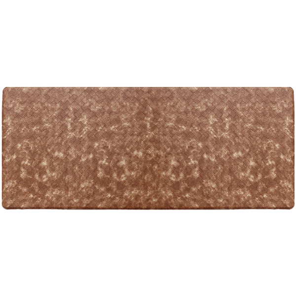 J&V Textiles Chess Design Embossed Anti-Fatigue Kitchen Mat - Brown - 24 x 36