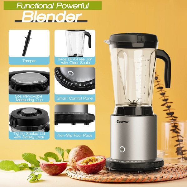 1500W Smoothie Maker High-Power Blender with 10 Speeds product image