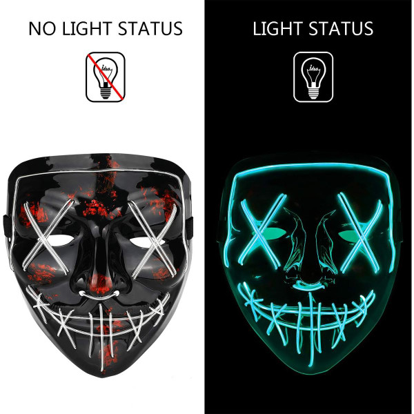 Light-up LED Halloween Mask product image