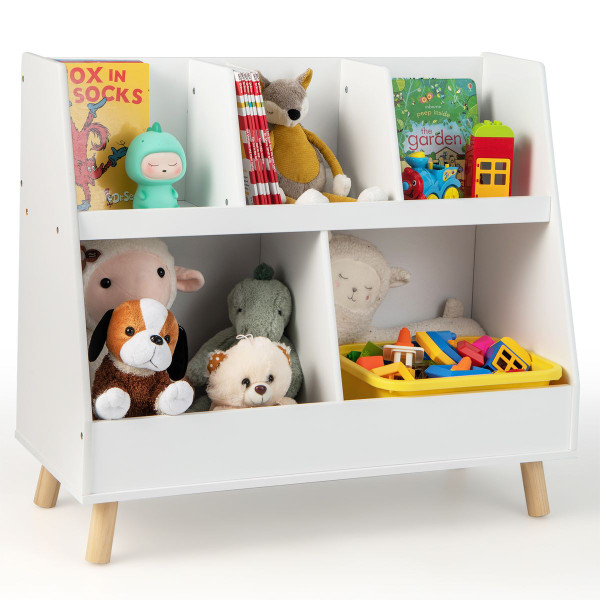 Kids' 5-Cube Bookshelf & Toy Organizer with Anti-Tipping Kits product image