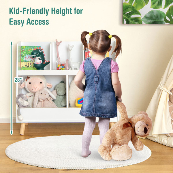 Kids' 5-Cube Bookshelf & Toy Organizer with Anti-Tipping Kits product image