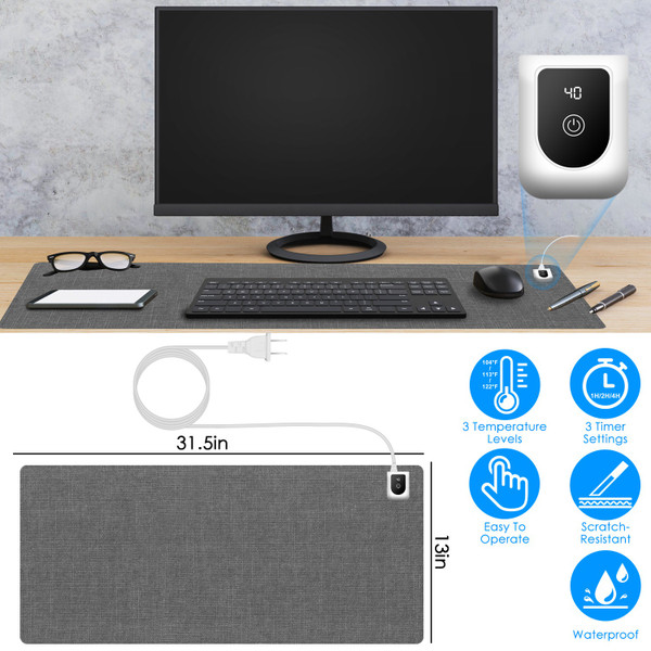 iMounTEK® Heated Desk Mouse Pad, Scratch-Resistant & Waterproof product image