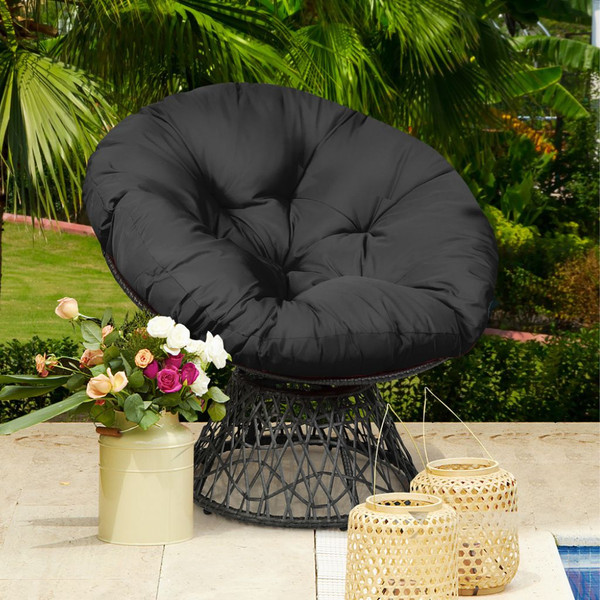 Rattan Ergonomic Swivel Papasan Chair product image