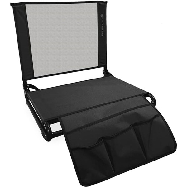 Black Sierra® Deluxe XL Sports Stadium Seat with Back Support product image