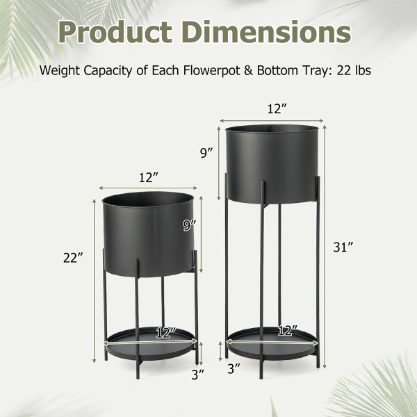 Decorative Metal Plant Stand Set product image