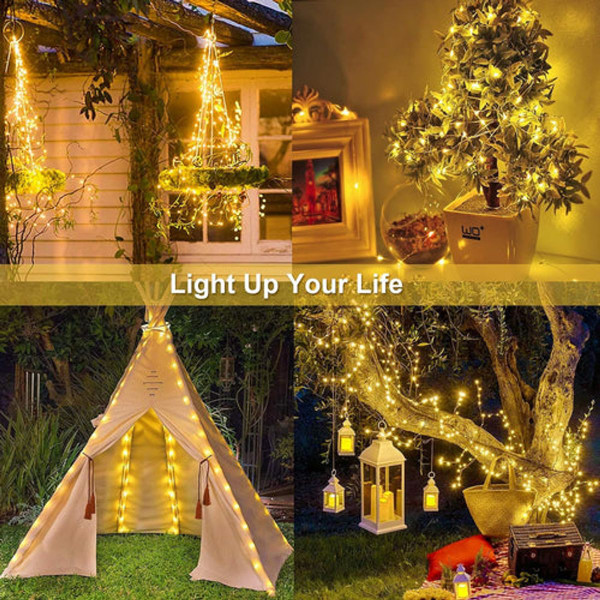 66-Foot Solar LED Fairy String Light (2-Pack) product image