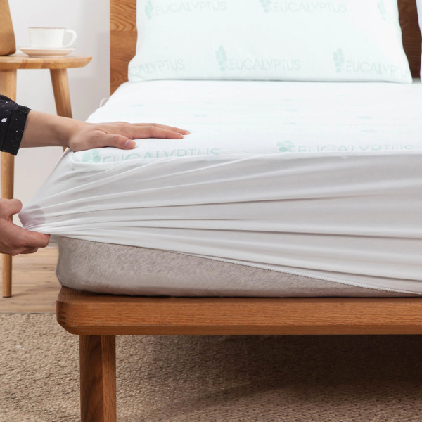 Bibb Home® Waterproof Mattress Pad, Eucalyptus-Infused product image
