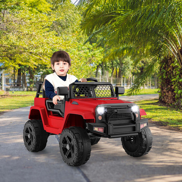 Kids' 12V Ride-on Truck with Remote and Headlights product image