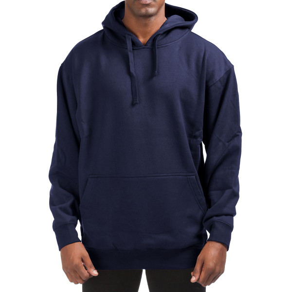 Men's Fleece Cotton Blend Pullover Hoodie with Kangaroo Pocket product image
