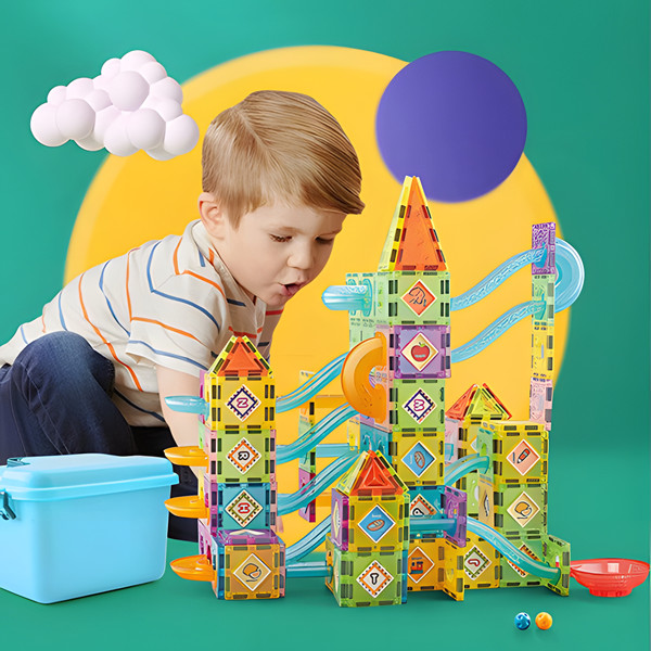 Kids' 47-Piece Magnetic STEM Building Blocks (2-Pack) product image