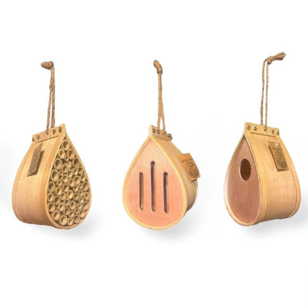 Handmade Wooden Pollinating Houses for Bees, Butterflies, and Birds product image