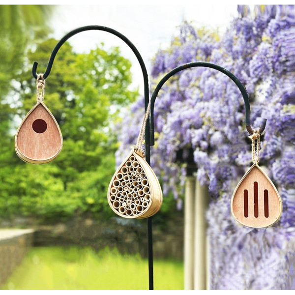 Handmade Wooden Pollinating Houses for Bees, Butterflies, and Birds product image