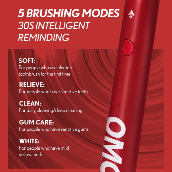 ARESH™ Sonic Electric Toothbrush, Wireless Recharge, IPX7 (1- or 2-Pack) product image