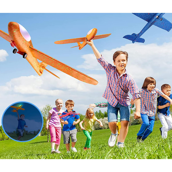 12.6-Inch Large Foam Plane with Launcher (1- or 2-Pack) product image