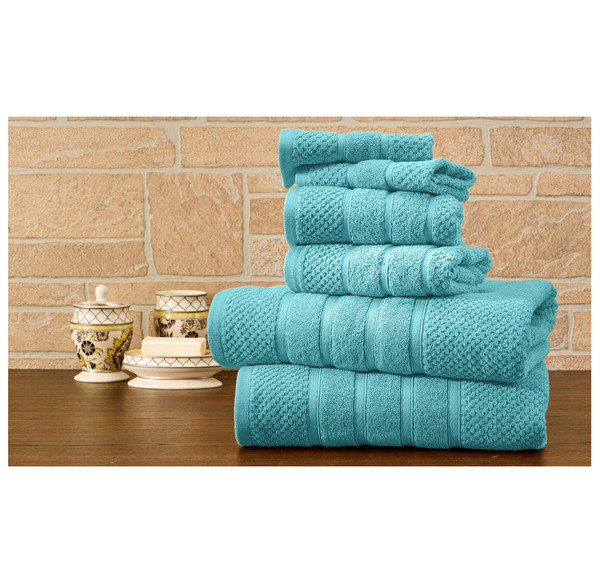 Bibb Home 100% Egyptian Cotton 6-Piece Towel Set product image