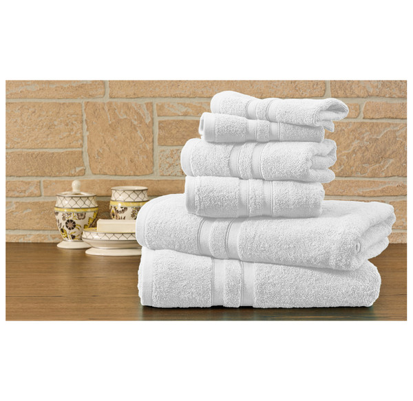 Bibb Home 100% Egyptian Cotton 6-Piece Towel Set product image