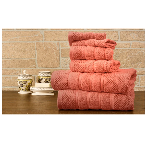 Bibb Home 100% Egyptian Cotton 6-Piece Towel Set product image