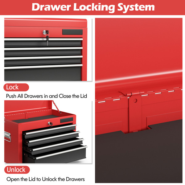 Rolling 2-in-1 6-Drawer Tool Cabinet product image