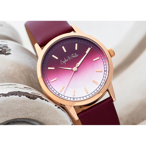 Sophie and Freda™ San Diego Leather Band Watch, 36mm product image