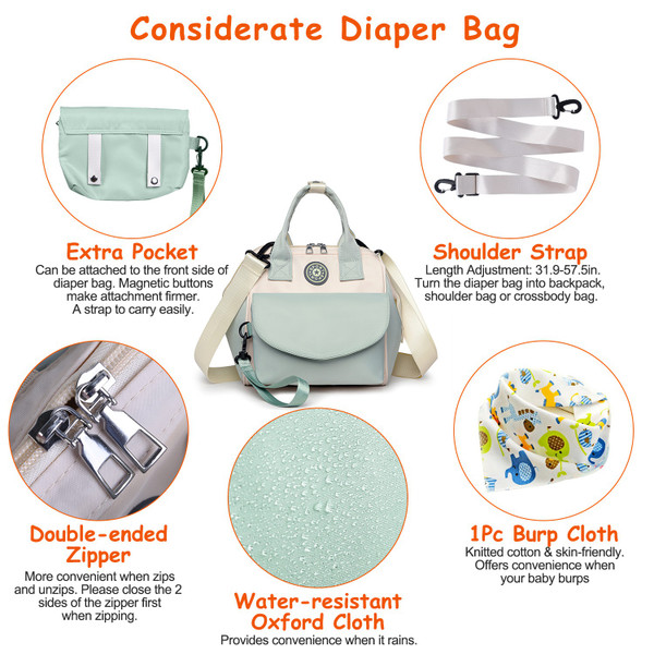 BabyLuv™ Crossbody Diaper Bag product image