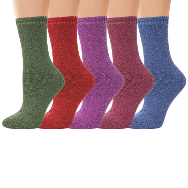 Women's Thick Merino Lamb Wool Winter-Warm Thermal Socks (5-Pair) product image