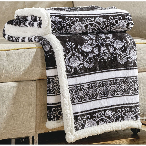 Noble House™ 50 x 60-Inch Printed Sherpa Throw product image