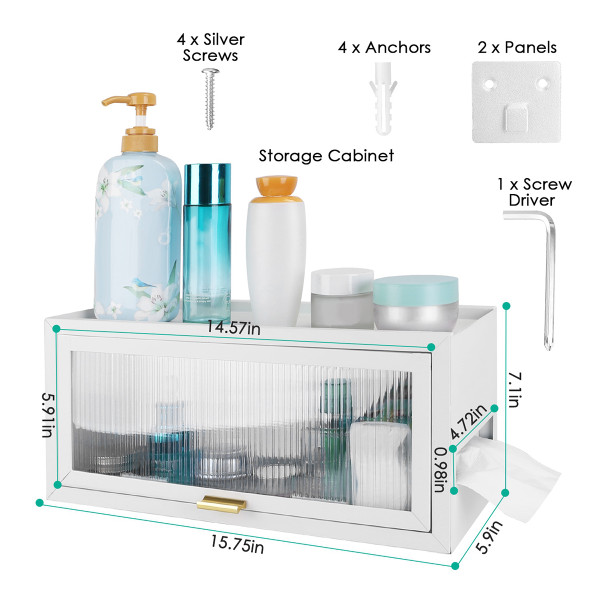 NewHome™ Bathroom Storage Cabinet, Wall-Mounted or Free-Standing product image