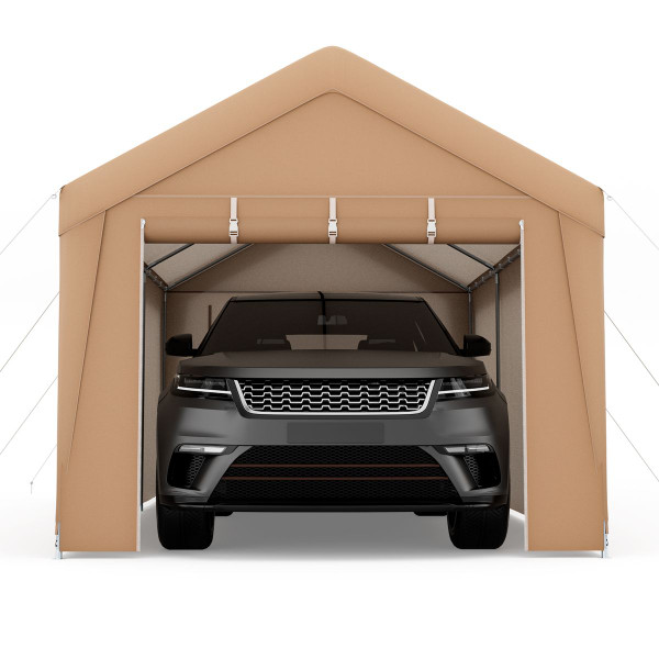 10 x 20-Foot Portable Heavy-Duty Carport with Removable Sidewalls product image