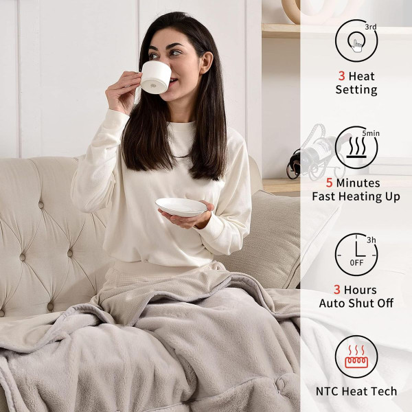 Heated Electric Angora Fleece Cape / Pillow product image