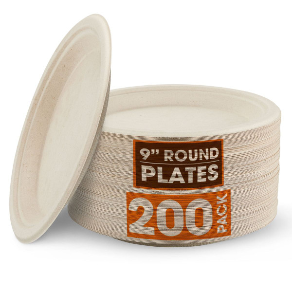 Cheer Collection™ 9-Inch Compostable Plates (100- to 500-Pack) product image