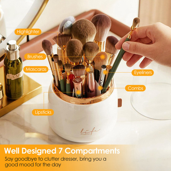 360° Rotating Makeup Brush Holder by NewHome product image