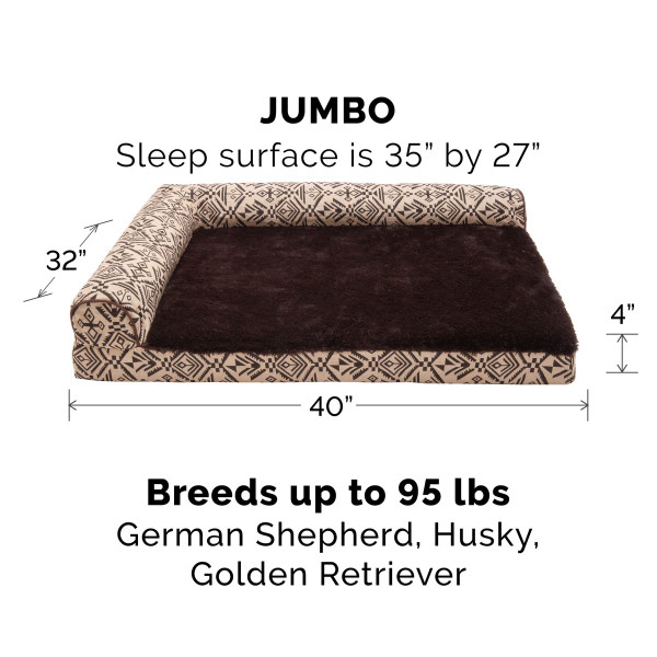 Deluxe Southwest Chaise Lounge Dog Bed product image