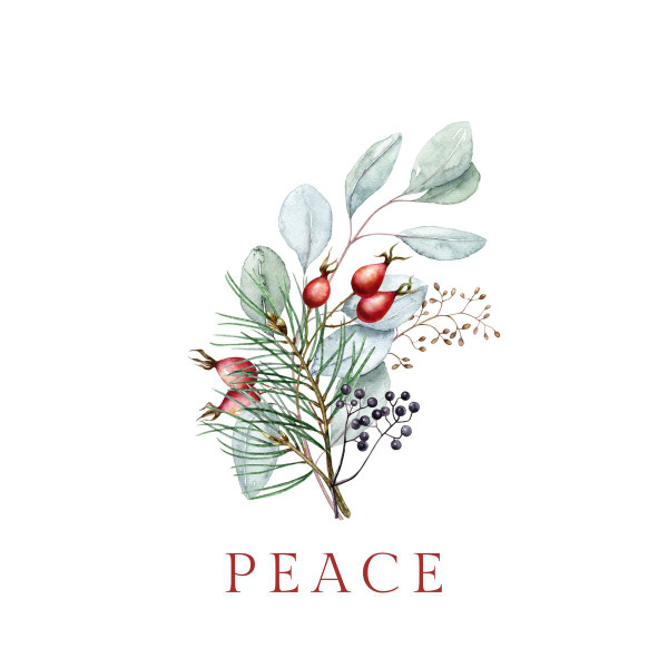 Peace or Joy Christmas Art Print by The Word Mercantile product image