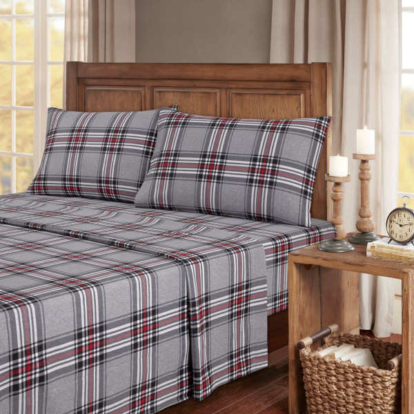 Kathy Ireland® 100% Turkish Cotton Flannel Sheet Set product image