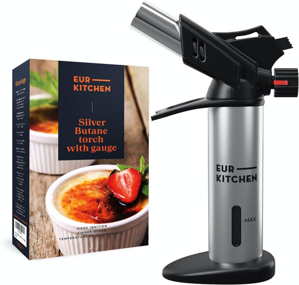 EurKitchen™ Culinary Butane Torch with Gauge product image