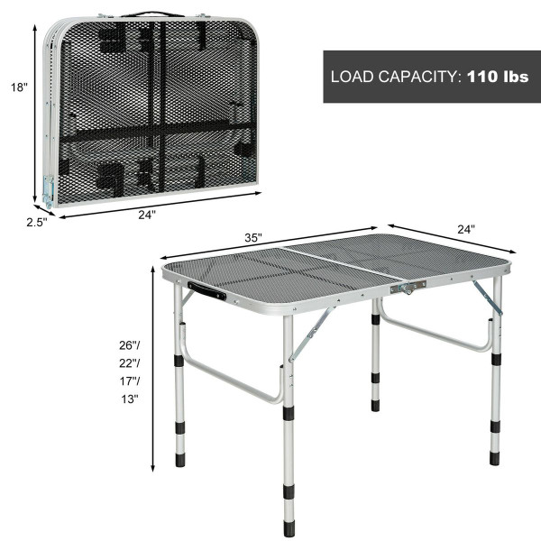 Folding Lightweight Aluminum Outdoor Table product image