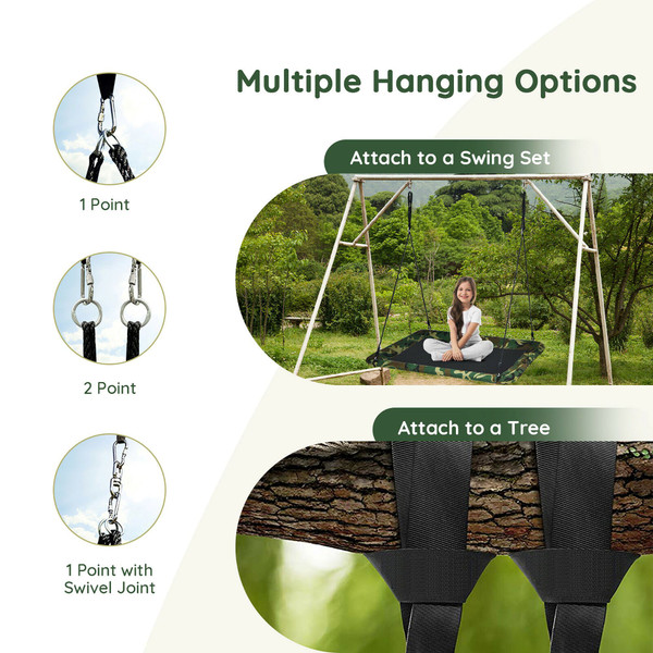 Giant 60-Inch Outdoor Platform Swing product image