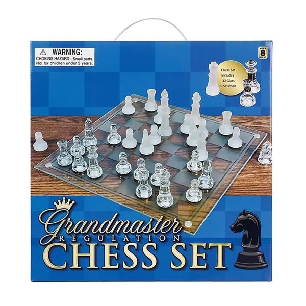 Zummy Elegant Glass Chess Set (10 inch) product image