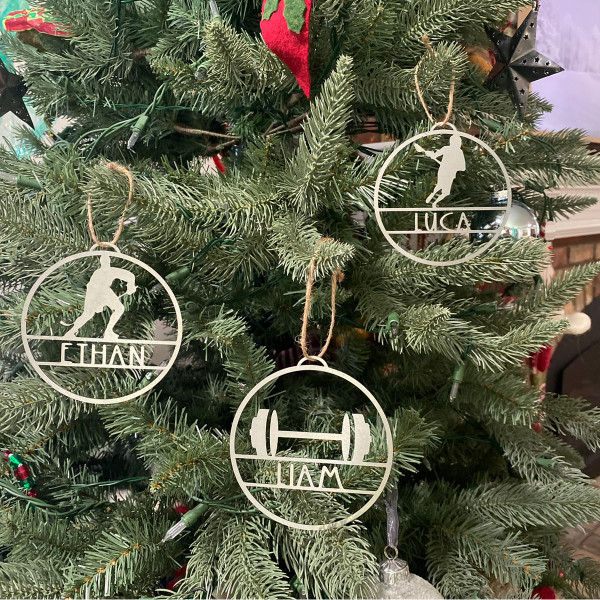 Personalized My Favorite Athlete Ornament - Sports Themes (3-Pack) product image