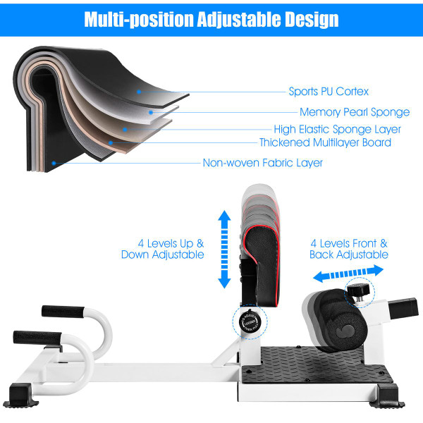 Multifunction Exercise Machine for Squats, Hip Thrusts, and Sit-ups product image