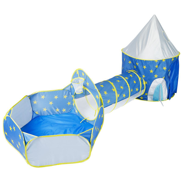 iMounTEK® Kids' 3-in-1 Pop-up Play Tent with Ball Pit & Crawl Tunnel product image