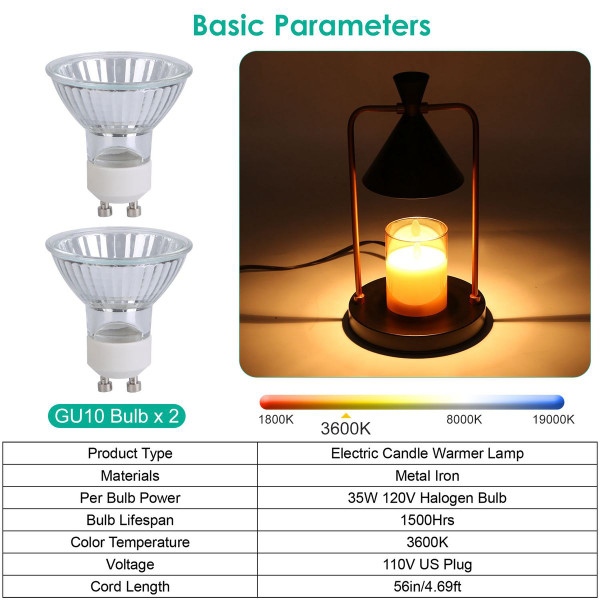 iMounTEK® Dimmable Wax Warmer Lamp product image