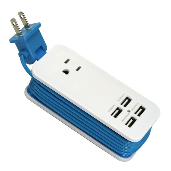 Travel Power Strip with 4 USB Ports (2-Pack) product image