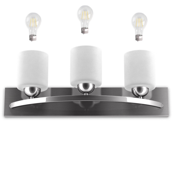 Glass Wall Sconce for 3 Bulbs product image