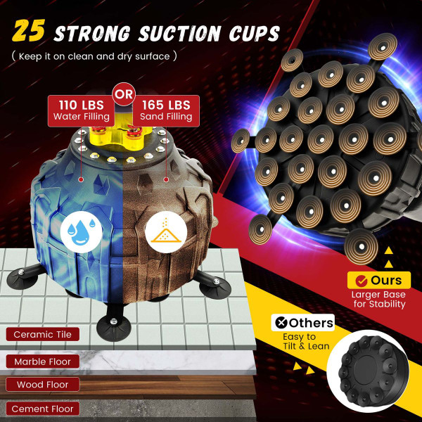 Goplus 71" Freestanding Punching Bag with Gloves and Suction Cups product image
