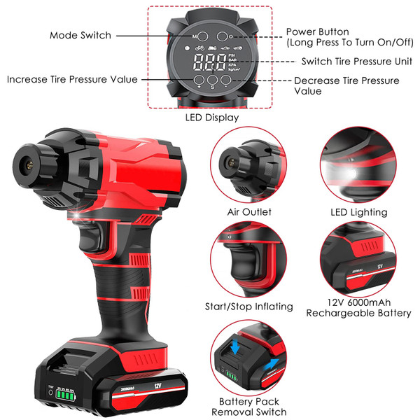 iMounTEK® Digital Car Tire Air Pump product image